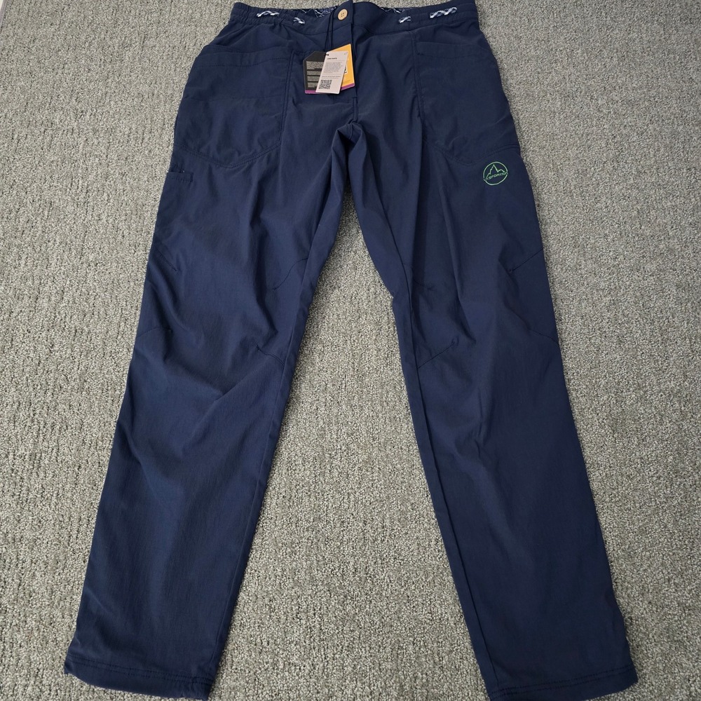 La Sportiva Labyrinth Pants Womens L Navy Climbing Bouldering Hiking NWT